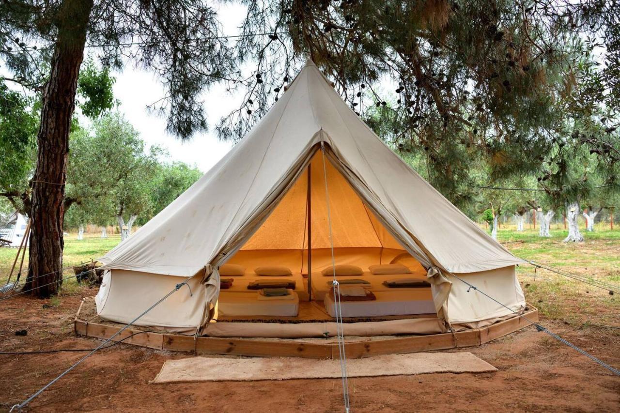 Villa Glamping At A Lovely Tent In Skiaxtro- Marathopoli Exterior foto