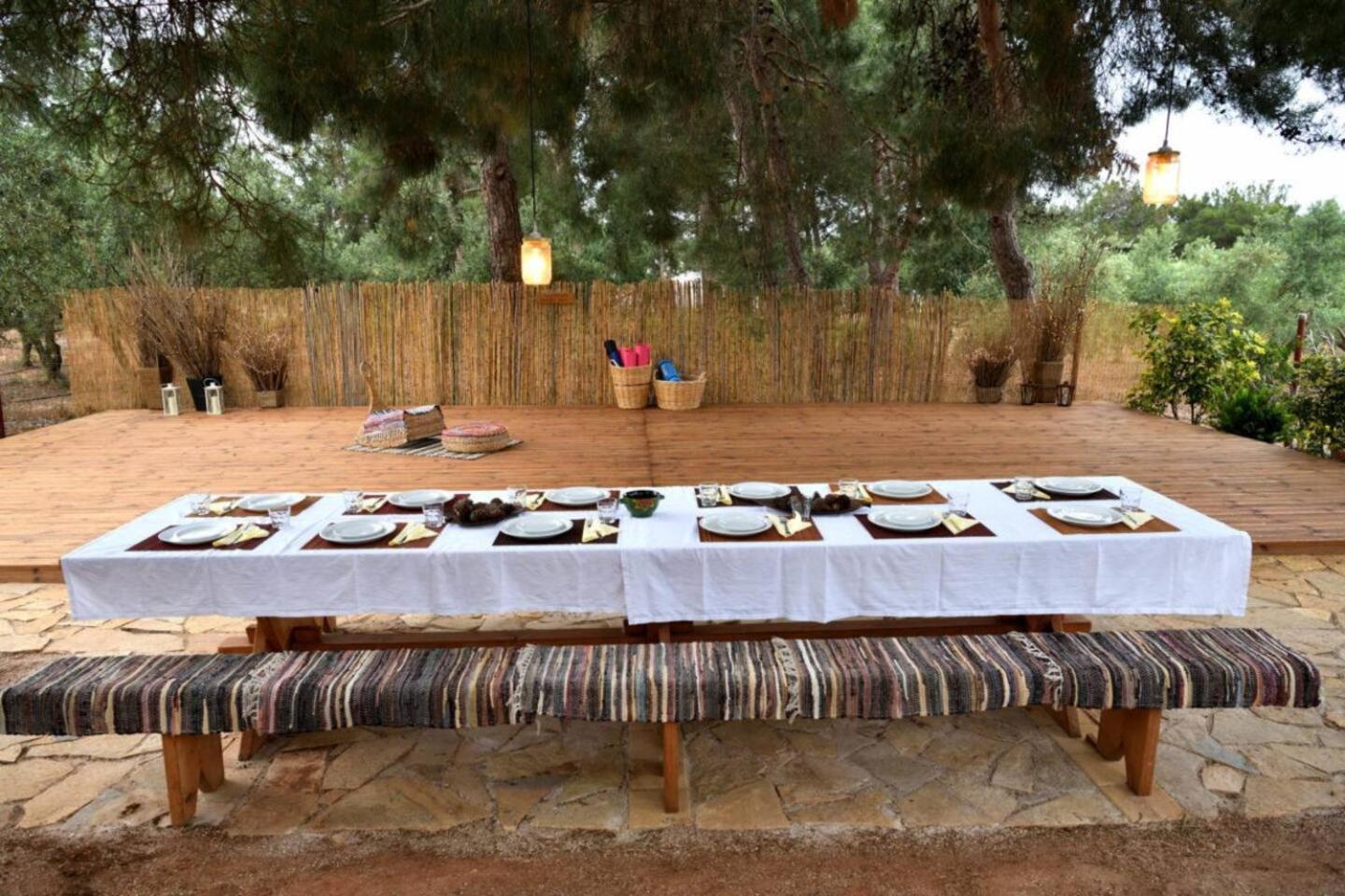 Villa Glamping At A Lovely Tent In Skiaxtro- Marathopoli Exterior foto