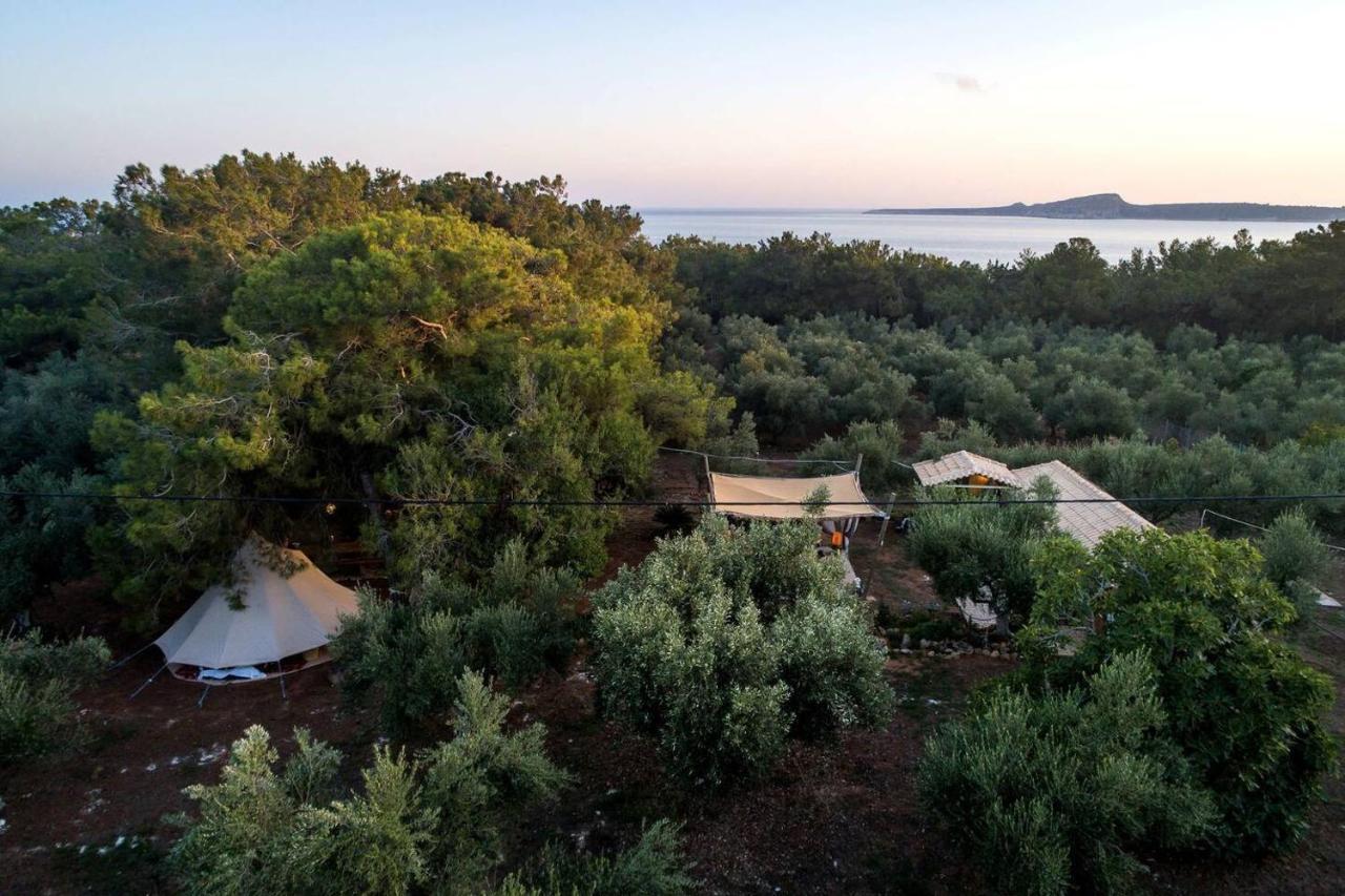 Villa Glamping At A Lovely Tent In Skiaxtro- Marathopoli Exterior foto