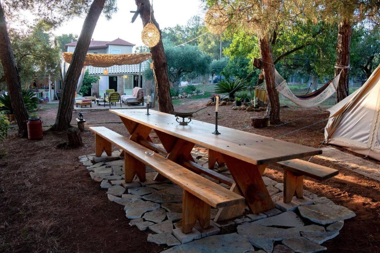 Villa Glamping At A Lovely Tent In Skiaxtro- Marathopoli Exterior foto