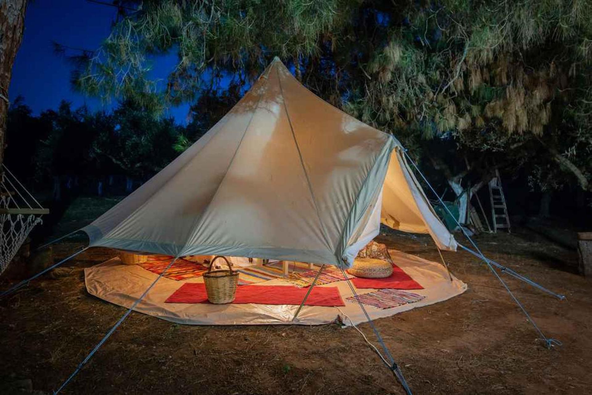 Villa Glamping At A Lovely Tent In Skiaxtro- Marathopoli Exterior foto